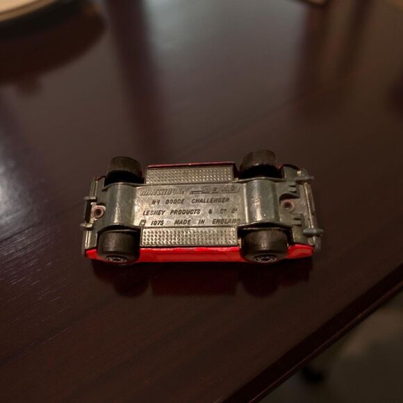 ORIGINAL Matchbox Superfast Dodge Challenger No 1 Red Lesney Made in England - Picture 2 of 5